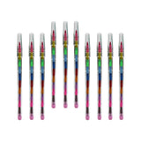 Maxbell 10x Rainbow Stacking Crayons Educational Toy Smooth for Drawing Kids Gift