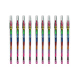 Maxbell 10x Rainbow Stacking Crayons Educational Toy Smooth for Drawing Kids Gift