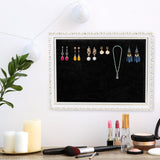 Maxbell Hanging Jewelry Organizer Earrings Showcase Holder for Bracelets Black