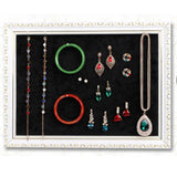 Maxbell Hanging Jewelry Organizer Earrings Showcase Holder for Bracelets Black