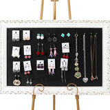 Maxbell Hanging Jewelry Organizer Earrings Showcase Holder for Bracelets Black