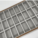Maxbell Watch Organizer Tray Felt 30 Grid Stackable for Men Stores Trade Shows