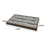 Maxbell Watch Organizer Tray Felt 30 Grid Stackable for Men Stores Trade Shows