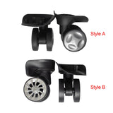 Maxbell 2 Pieces Suitcase Luggage Swivel Caster Wear Resistant Repair Luggage Wheels Style A