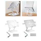 Maxbell Book Holder Foldable Tablet Holder Non Slip Save Space for Office Documents White