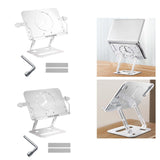 Maxbell Book Holder Foldable Tablet Holder Non Slip Save Space for Office Documents White