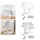 Maxbell Book Holder Foldable Tablet Holder Non Slip Save Space for Office Documents White
