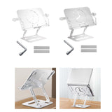 Maxbell Book Holder Foldable Tablet Holder Non Slip Save Space for Office Documents White