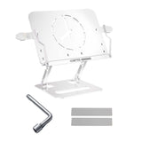 Maxbell Book Holder Foldable Tablet Holder Non Slip Save Space for Office Documents White