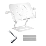 Maxbell Book Holder Foldable Tablet Holder Non Slip Save Space for Office Documents White