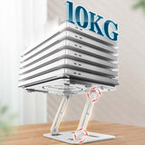 Maxbell Book Holder Foldable Tablet Holder Non Slip Save Space for Office Documents Silver