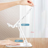 Maxbell Book Holder Foldable Tablet Holder Non Slip Save Space for Office Documents Silver