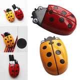Maxbell Magnetic Dry Erase Marker Holder with Ladybug Shape 2in1 for Workshop Office Red