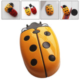 Maxbell Magnetic Dry Erase Marker Holder with Ladybug Shape 2in1 for Workshop Office Yellow