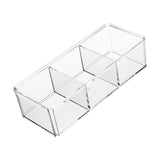 Maxbell tea bags Organizer Desk Makeup Holder for Bathroom Counter Desk Accessories 3 Grids without Lid