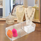 Maxbell tea bags Organizer Desk Makeup Holder for Bathroom Counter Desk Accessories 3 Grids without Lid