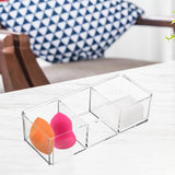 Maxbell tea bags Organizer Desk Makeup Holder for Bathroom Counter Desk Accessories 3 Grids without Lid