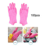Maxbell 100 Pieces Powder Free Disposable Gloves for Home Gardeners Professional M