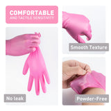 Maxbell 100 Pieces Powder Free Disposable Gloves for Home Gardeners Professional L