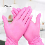 Maxbell 100 Pieces Powder Free Disposable Gloves for Home Gardeners Professional L