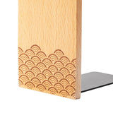 Maxbell Books Stopper Book Support Non Skid Wooden Bookend for Heavy Books Room