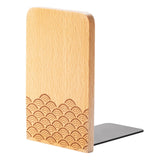 Maxbell Books Stopper Book Support Non Skid Wooden Bookend for Heavy Books Room
