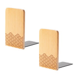Maxbell Books Stopper Book Support Non Skid Wooden Bookend for Heavy Books Room