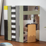 Maxbell Books Stopper Book Support Non Skid Wooden Bookend for Heavy Books Room