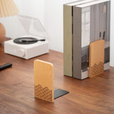 Maxbell Books Stopper Book Support Non Skid Wooden Bookend for Heavy Books Room