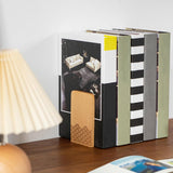 Maxbell Books Stopper Book Support Non Skid Wooden Bookend for Heavy Books Room