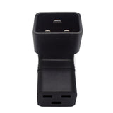 Maxbell C20 Male to C19 right angle Power Adapter for Ceiling Mounted optical device