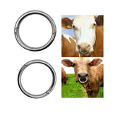 Maxbell Cattle Nose Ring Smooth Husbandry Accessory Durable for Supplies Accessories L