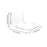 Maxbell Acrylic Floating Shelves Monitor Top Rack for Collectibles Plants Transparent