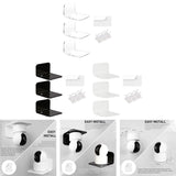 Maxbell Acrylic Floating Shelves Monitor Top Rack for Collectibles Plants Transparent