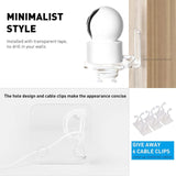 Maxbell Acrylic Floating Shelves Monitor Top Rack for Collectibles Plants Transparent