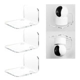 Maxbell Acrylic Floating Shelves Monitor Top Rack for Collectibles Plants Transparent