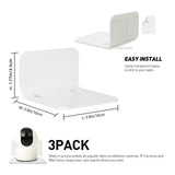 Maxbell Acrylic Floating Shelves Monitor Top Rack for Collectibles Plants White