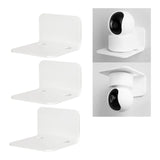 Maxbell Acrylic Floating Shelves Monitor Top Rack for Collectibles Plants White