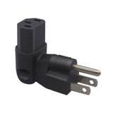 Maxbell 5-15P Male to IEC 320 C13 Female Adapter for PC Monitor Small Rice Cookers