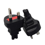 Maxbell UK to IEC320 C5 AC Conversion Plug Computer Power Adapter for Printer Laptop