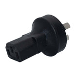 Maxbell 3 Pole Male to C13 Female Power Adaptor Socket Plug Adapter for Living Room