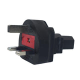 Maxbell UK to IEC320 C13 Power Adapter Lightweight Easily Install for Printer Laptop