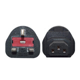 Maxbell UK to IEC320 C13 Power Adapter Lightweight Easily Install for Printer Laptop