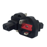 Maxbell UK to IEC320 C13 Power Adapter Lightweight Easily Install for Printer Laptop
