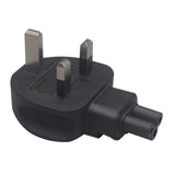Maxbell UK Plug Male to IEC320 C5 Female Plug for Electronic Device Notebook PC