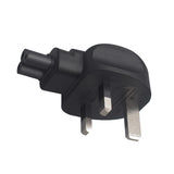 Maxbell UK Plug Male to IEC320 C5 Female Plug for Electronic Device Notebook PC