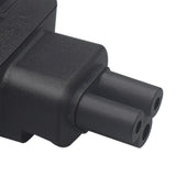 Maxbell UK Plug Male to IEC320 C5 Female Plug for Electronic Device Notebook PC