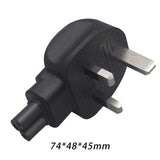 Maxbell UK Plug Male to IEC320 C5 Female Plug for Electronic Device Notebook PC