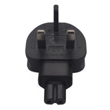 Maxbell UK to IEC320 C7 Conversion Plug 10-13A AC 250V UK Plug for PC Digital Camera