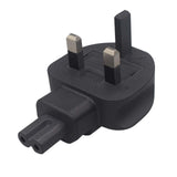 Maxbell UK to IEC320 C7 Conversion Plug 10-13A AC 250V UK Plug for PC Digital Camera